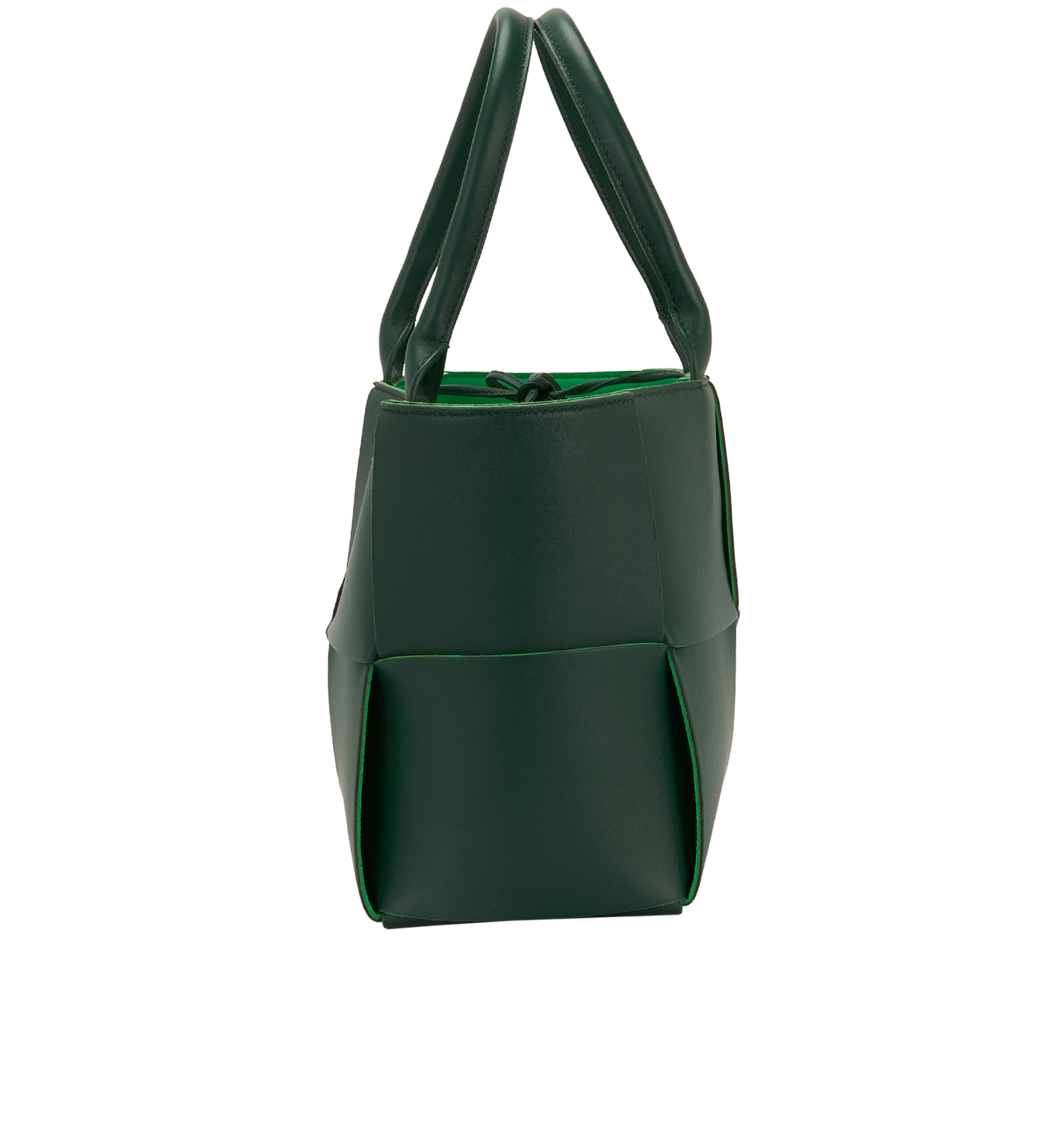 Small Arco Tote, &pound;850, Handbags, Green, Leather, Bottom view